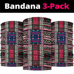 Liberia Roots Neck Gaiter African Pride in Fingerprint and Tribal Colors - African Pride