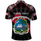Personalized Liberia Roots Polo Shirt African Pride in Fingerprint and Tribal Colors