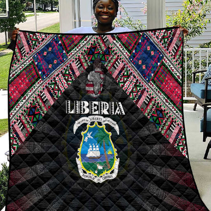 Liberia Roots Quilt African Pride in Fingerprint and Tribal Colors
