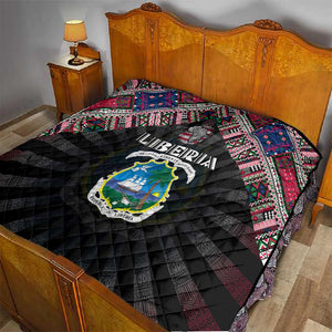 Liberia Roots Quilt African Pride in Fingerprint and Tribal Colors