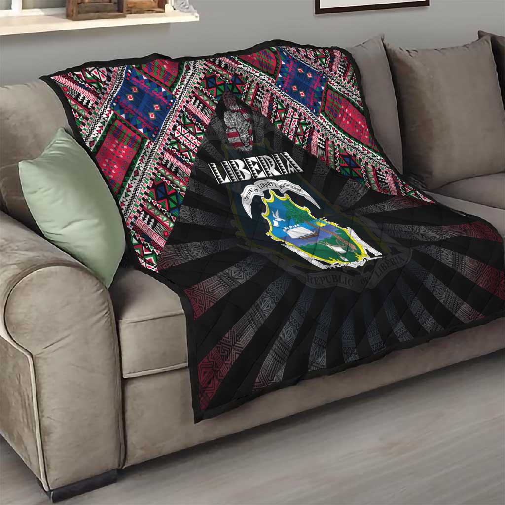Liberia Roots Quilt African Pride in Fingerprint and Tribal Colors