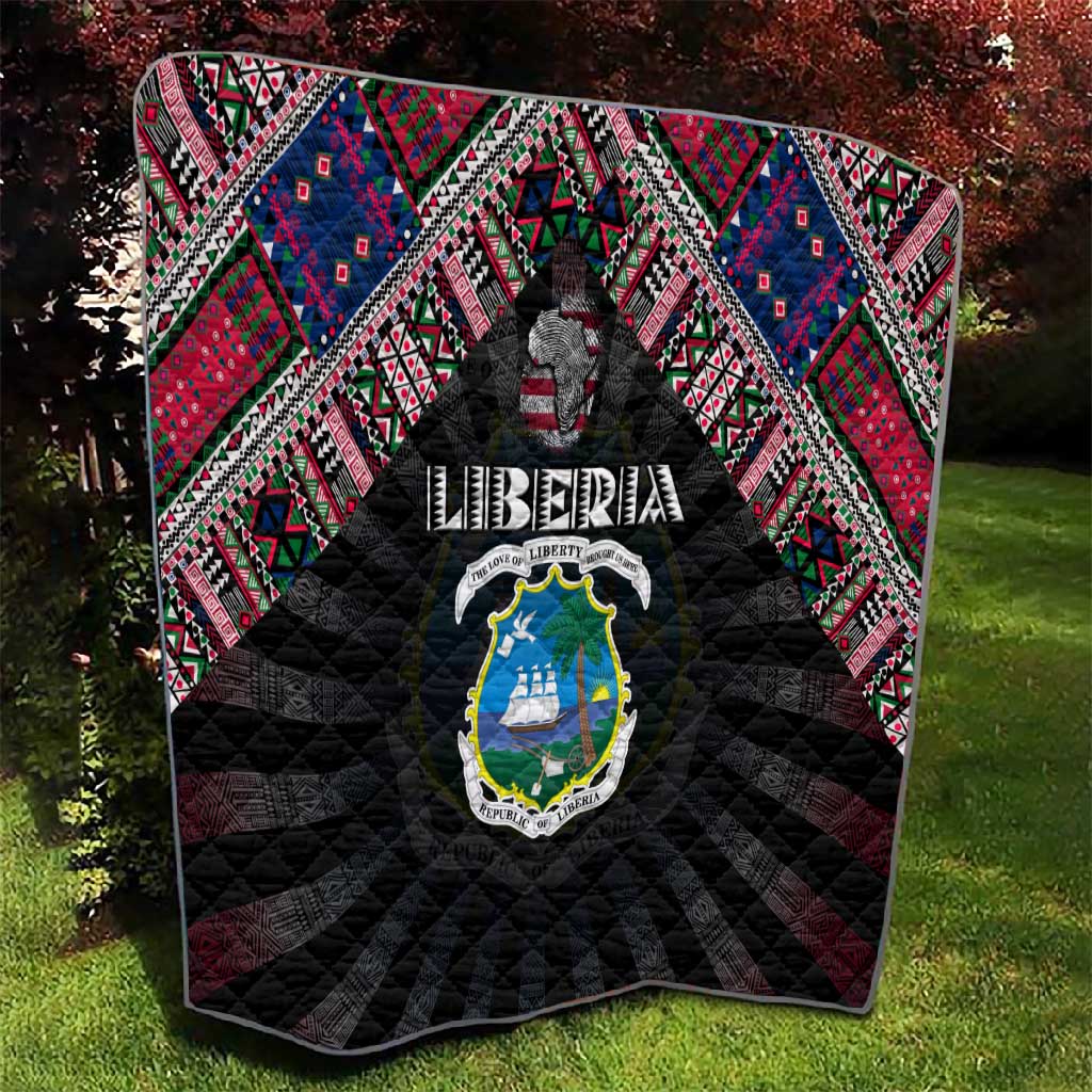 Liberia Roots Quilt African Pride in Fingerprint and Tribal Colors