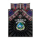 Liberia Roots Quilt Bed Set African Pride in Fingerprint and Tribal Colors