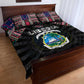Liberia Roots Quilt Bed Set African Pride in Fingerprint and Tribal Colors