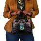 Liberia Roots Shoulder Handbag African Pride in Fingerprint and Tribal Colors
