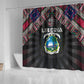 Liberia Roots Shower Curtain African Pride in Fingerprint and Tribal Colors