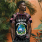 Personalized Liberia Roots T shirt African Pride in Fingerprint and Tribal Colors