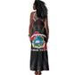Personalized Liberia Roots Tank Maxi Dress African Pride in Fingerprint and Tribal Colors