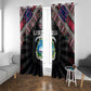 Liberia Roots Window Curtain African Pride in Fingerprint and Tribal Colors