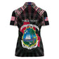 Personalized Liberia Roots Women Polo Shirt African Pride in Fingerprint and Tribal Colors