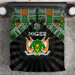 Niger Roots Bedding Set African Pride in Fingerprint and Tribal Colors