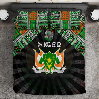 Niger Roots Bedding Set African Pride in Fingerprint and Tribal Colors