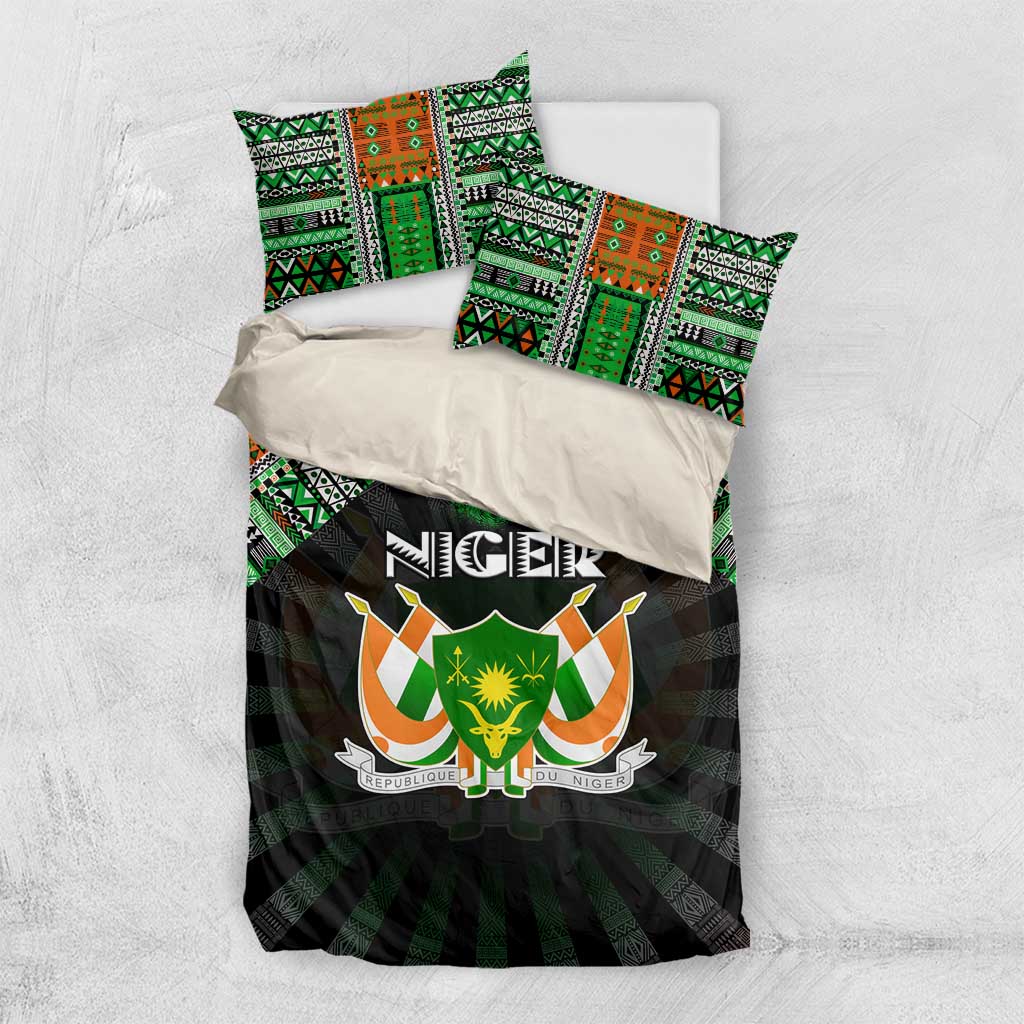 Niger Roots Bedding Set African Pride in Fingerprint and Tribal Colors