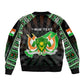 Personalized Niger Roots Bomber Jacket African Pride in Fingerprint and Tribal Colors