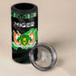 Niger Roots 4 in 1 Can Cooler Tumbler African Pride in Fingerprint and Tribal Colors