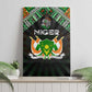 Niger Roots Canvas Wall Art African Pride in Fingerprint and Tribal Colors