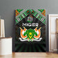 Niger Roots Canvas Wall Art African Pride in Fingerprint and Tribal Colors