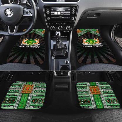 Niger Roots Car Mats African Pride in Fingerprint and Tribal Colors
