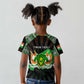 Personalized Niger Roots Kid T shirt African Pride in Fingerprint and Tribal Colors