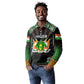 Personalized Niger Roots Long Sleeve Polo Shirt African Pride in Fingerprint and Tribal Colors