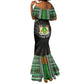 Personalized Niger Roots Mermaid Dress African Pride in Fingerprint and Tribal Colors