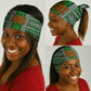 Niger Roots Neck Gaiter African Pride in Fingerprint and Tribal Colors - African Pride