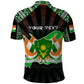 Personalized Niger Roots Polo Shirt African Pride in Fingerprint and Tribal Colors