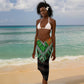 Niger Roots Sarong African Pride in Fingerprint and Tribal Colors