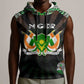 Personalized Niger Roots Sleeveless Hoodie African Pride in Fingerprint and Tribal Colors - African Pride