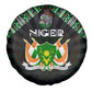 Niger Roots Spare Tire Cover African Pride in Fingerprint and Tribal Colors