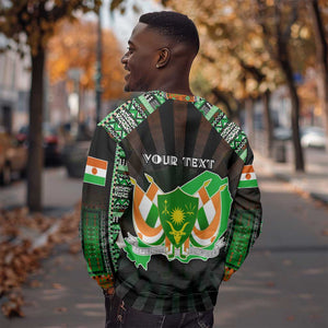 Personalized Niger Roots Sweatshirt African Pride in Fingerprint and Tribal Colors