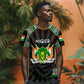 Personalized Niger Roots T shirt African Pride in Fingerprint and Tribal Colors