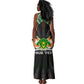 Personalized Niger Roots Tank Maxi Dress African Pride in Fingerprint and Tribal Colors