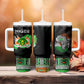 Niger Roots Tumbler With Handle African Pride in Fingerprint and Tribal Colors