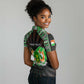 Personalized Niger Roots Women Polo Shirt African Pride in Fingerprint and Tribal Colors
