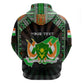 Personalized Niger Roots Zip Hoodie African Pride in Fingerprint and Tribal Colors