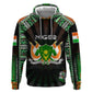 Personalized Niger Roots Zip Hoodie African Pride in Fingerprint and Tribal Colors