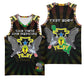 Personalized Sao Tome and Principe Roots Basketball Jersey African Pride in Fingerprint and Tribal Colors - African Pride