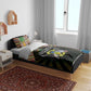 Sao Tome and Principe Roots Bedding Set African Pride in Fingerprint and Tribal Colors