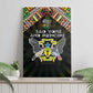 Sao Tome and Principe Roots Canvas Wall Art African Pride in Fingerprint and Tribal Colors