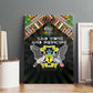 Sao Tome and Principe Roots Canvas Wall Art African Pride in Fingerprint and Tribal Colors