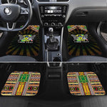 Sao Tome and Principe Roots Car Mats African Pride in Fingerprint and Tribal Colors