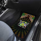 Sao Tome and Principe Roots Car Mats African Pride in Fingerprint and Tribal Colors