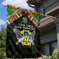 Sao Tome and Principe Roots Garden Flag African Pride in Fingerprint and Tribal Colors