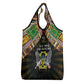 Sao Tome and Principe Roots Grocery Bag African Pride in Fingerprint and Tribal Colors