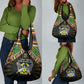 Sao Tome and Principe Roots Grocery Bag African Pride in Fingerprint and Tribal Colors