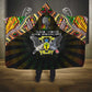Sao Tome and Principe Roots Hooded Blanket African Pride in Fingerprint and Tribal Colors
