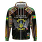 Personalized Sao Tome and Principe Roots Hoodie African Pride in Fingerprint and Tribal Colors