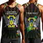 Personalized Sao Tome and Principe Roots Men Tank Top African Pride in Fingerprint and Tribal Colors