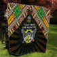 Sao Tome and Principe Roots Quilt African Pride in Fingerprint and Tribal Colors